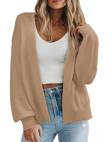 BTFBM Womens Oversized Cardigan Sweaters 2025 Fall Long Sleeve
