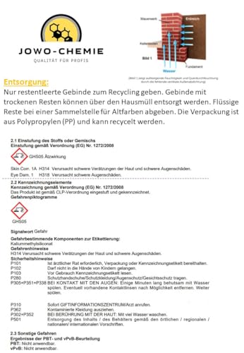 Horizontalsperre (10x10L) Verkieselung Trockene Wand Kellerabdichtung Bohrloch Injektion für dauerhaft Trockene Wände (100l)