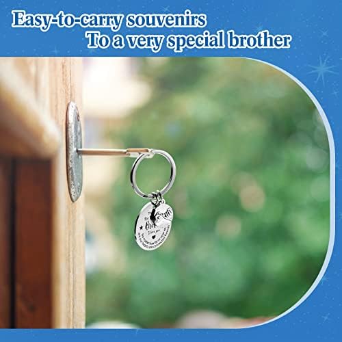 Brother Birthday Card Brother Keyring with Love Envelop Brother Gifts from Sister Brother Thank You for Being My Brother Happy Birthday Gifts