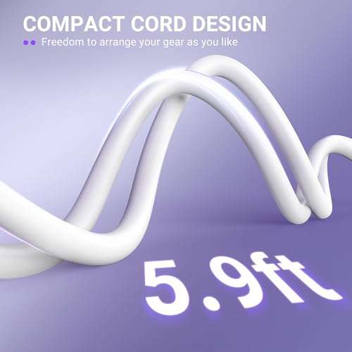 Image of FIFINE XLR Cable, 5.9ft Balanced 3-Pin Microphone Cable for Home Studio Recording,Male to Female XLR Cord for Microphone,Aduio Interface,Streaming-L9CW