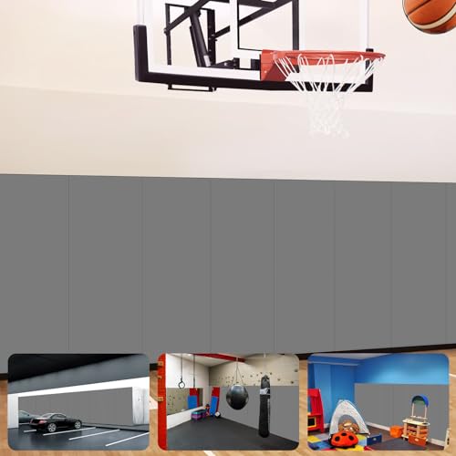 Gym Wall Padding espuma de 2'' de grosor para protección en pared de gimnasio, resistente al agua, instalación en pared, 1 pieza