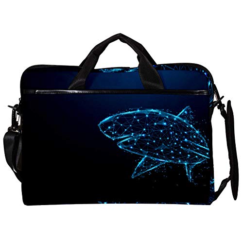 Maletín bandolera para laptop multicolor de 14 pulgadas con diseño elegante Starlight Shark Vector