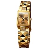 OUPINKE Elegant Gold Luxury Women's Watch Automatic Movement with Diamond Accents Sapphire Crystal & Luminous Waterproof