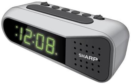 SHARP Digital Alarm Clock - Ascending Alarm Begins Faintly and Grows Increasing Louder, Gentle Wake Up Experience, Dual Alarm - Battery Back-up, Easy to Use with Simple Operation