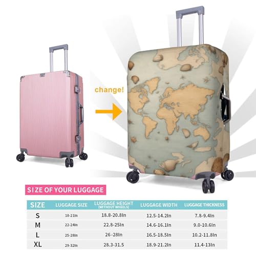 Sea Shell Print Travel Elastic Suitcase Luggage Baggage Cover Protector, Washable And Anti-Scratch 6
