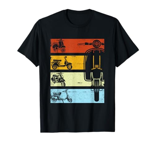 scooter rider ciclomotor scooter retro vintage Camiseta