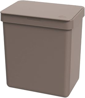 Lixeira 2,5l, 16,4 x 11,8 x 18,5 cm, Warm Gray, Coza