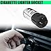 HHZL Cigarette Lighter Socket with Removal Tool, 12V Car Cigarette Lighter Power Outlet Socket Adapter Replacement with Disassembly Tool, Compatible with Chevrolet GMC Cadillac Replace OEM#56457