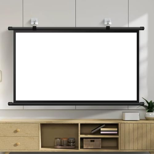 Pantalla de proyección manual 72 pulgadas 16:9 miniatura 3