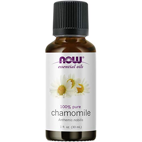 NOW Essential Oils, Chamomile Oil, Delightful Aromatherapy Scent, Steam Distilled, 100% Pure, Vegan, Child Resistant Cap, 1-Ounce