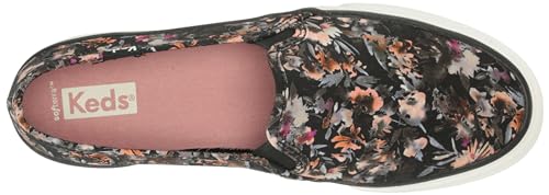 Image of Keds Womens Double Decker Canvas Slip On Sneakers Shoes Casual - Black
