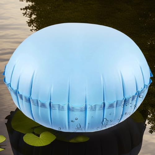 Coussin d'air pour piscine 120x120 cm flottant de fermeture