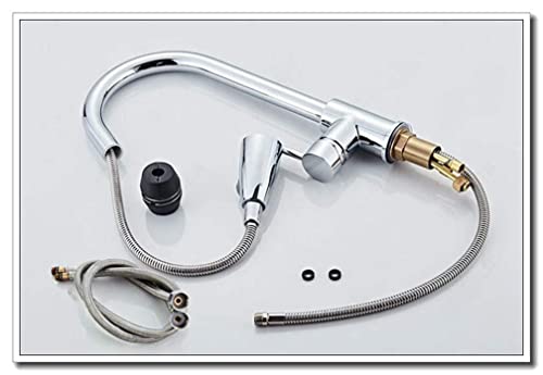 Robinet mitigeur de cuisine avec douchette extractible jet double - 8
