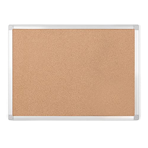 Mastervision Earth Series Self-Healing Cork Bulletin Board, Wall Mounting 100% Recycled Cork Push Pin Board , 48" X 72", Aluminum Frame #TOP28