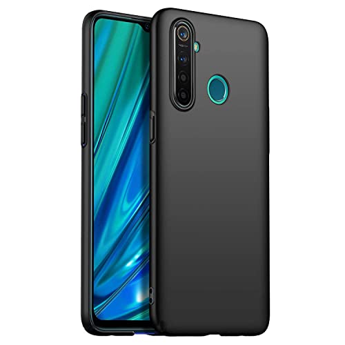 Image of Mobile Back Cover Case for Realme 5I (Silicone Case|CameraProtection|Black SC1510)