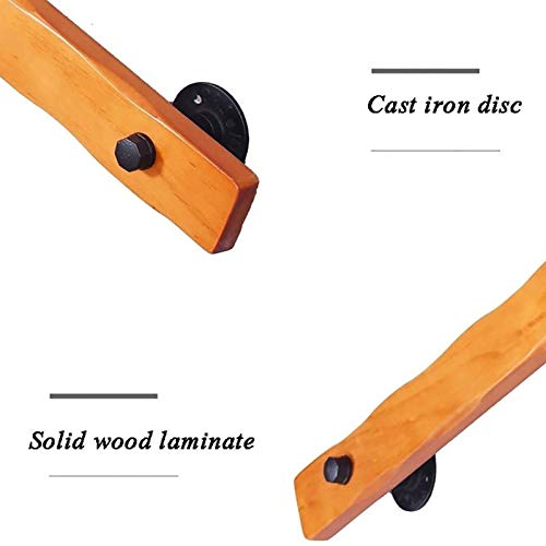 Main courante d'escalier en bois contre les chutes pour sécuriser la descente - 4
