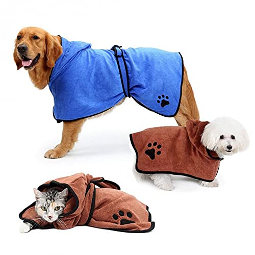 Serviette de bain pour animal domestique pour éviter les éclaboussures et sécher le poil épais