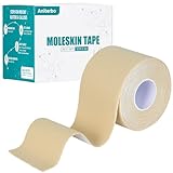 Aniterbo Moleskin for Blisters Adhesive Moleskin for Feet 2in x 16ft Moleskin Tape Roll for Hiking and Running Beige
