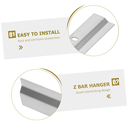 Image of DOITOOL 2sets French Cleat Interlocking Hardware Kit for Wall-Mounted Picture Frames and Mirrors Z-Shaped Brackets for Renovations Exhibitions and Home