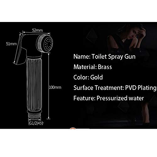 Pulverizador de rociador bidet Hommed con grifo de agua fría a presión y montaje de pared 6
