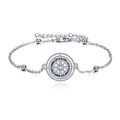 Silver-Compass Bracelet for Women