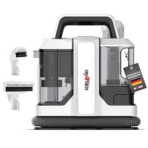 Grafner Waszuiger met dubbele tank en 2 borstels, vlekreiniger voor tapijten, trappen, kussens, auto, voor grote oppervlakken en hardnekkige vlekken, tapijtreiniger, stofzuiger