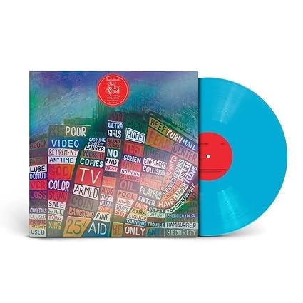 Radiohead - Hail to the Thief Live Cyan Vinyl Record LP