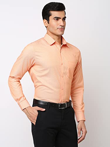 Image of MARKRICH Men's Slim Fit Semi Shirt with Spread Collar & Full Sleeves for Formal & Casual Wear