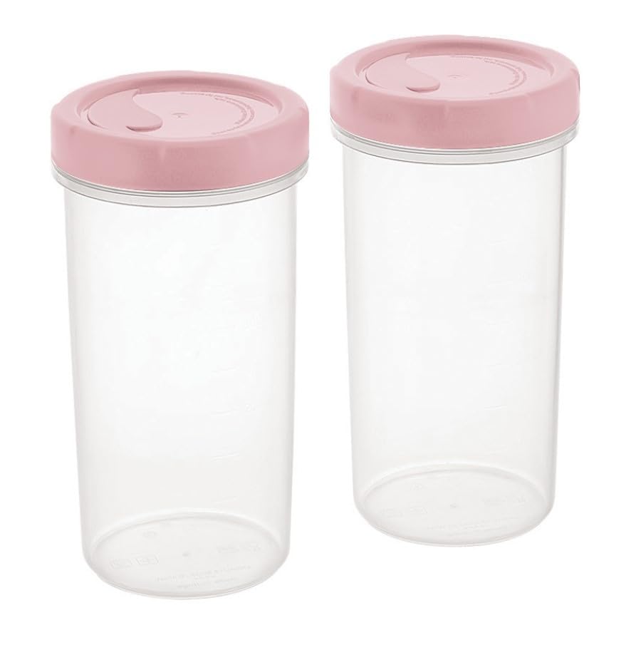 Image of All Time Twister Tumbler Storage Bottle Set of 2 | 470ml Each | BPA Free Airtight Spill Proof Plastic Bottles | Food Grade Water Juice Milk Beverage Containers with Secure Lid - Transparent