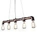 Produktbild Style home Retro Hängelampe Rohr 80cm Deckenlampe Metall Vintage Industrie Stil RL-C201(ohne Leuchtmittel)