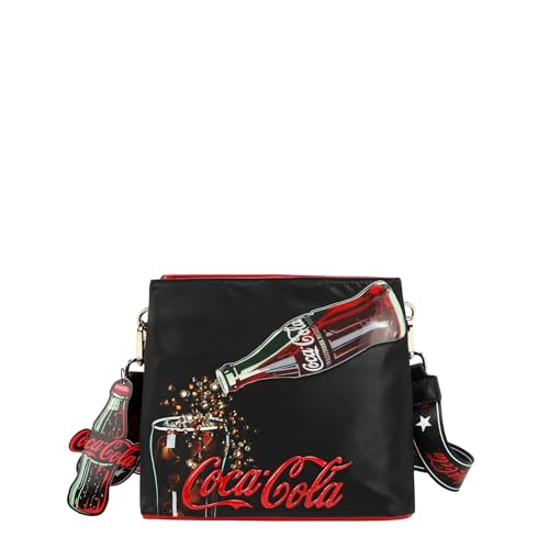 El Mejor Listado de Bolsos Nicole Lee los 5 mejores. 41 Nicole Lee Bolsa Cruzada Edición Especial Coca-Cola SS26 Crossbody | Bolsa Mujer con Doble Cierre, Correa Ajustable y Compartimentos | Ligera para Uso Diario y Salidas