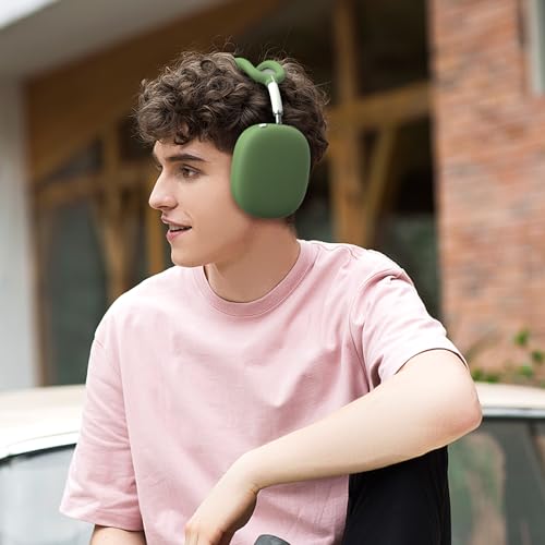 Image of Tobfit Silicone Case for AirPods Max Headphones - Anti-Scratch Cover for Earcups & Headband, Soft & Sweat-Resistant Skin for Apple AirPods Max