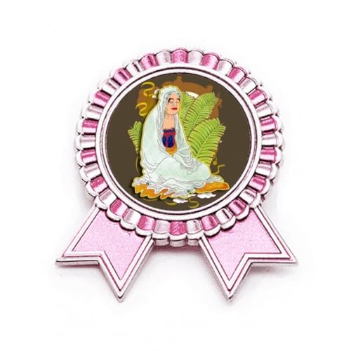 Broche rose dix-huit Arhats métal taille M bijou sac à dos pour veste