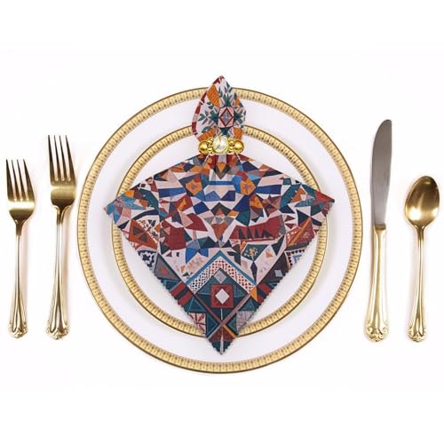 Servilletas de Tela Patchwork Moroccan 4 Piezas miniatura 3