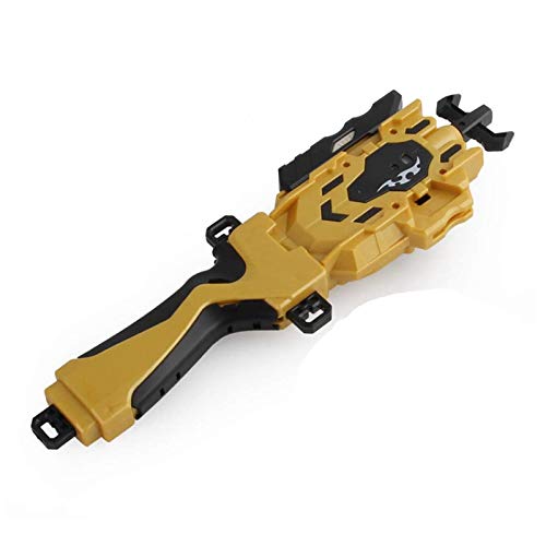 Bay BeyLauncher Battling Top Launcher LR (Left & Right Turning) & Grip Tool Compatible with Takara Tomy Beyblade Burst Combat Gyro Battle High Performance Spinning Top Gyroscope Toy(Gold)