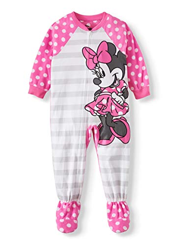 Disney Minnie Mouse Girls Toddler Footed Blanket Sleeper Pajamas 12m -5t (4t)