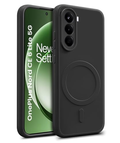 Image of WOW IMAGINE Back Case Cover for 1+ OnePlus Nord CE 6 Lite 5G | Soft Matte Silicone Case| Slim Fit & Shockproof | Camera Protection Bumper Cover (Black)
