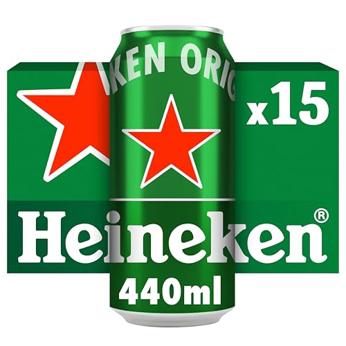 Heineken Lager Beer Cans 15x 440ml