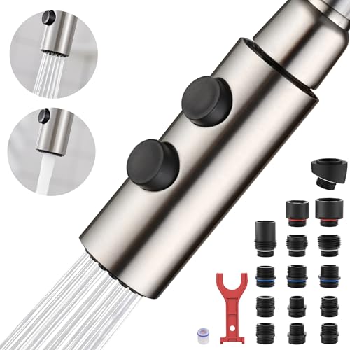 TIORIY Metal Kitchen Faucet Head Replacement, Pull Down...