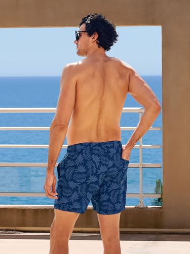 Arcweg Mens Swimming Trunks 2 in 1 with Boxer Liner 5.5" Quick Dry Swimwear Bathing Suit Swim Shorts with Zipper Pockets3