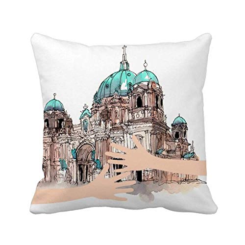 Coussin cathédrale de Berlin idée cadeau souvenir d'Allemagne pour proche