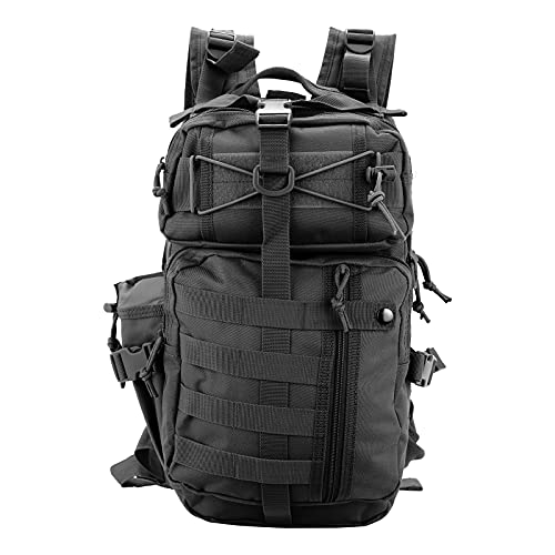 Trintion 30L Taktischer Rucksack Army Rucksack Wandern Trekking Tasche für Wandern Jagd Trekking und Camping und andere Outdoor Aktivitäten (Schwarz) Cover