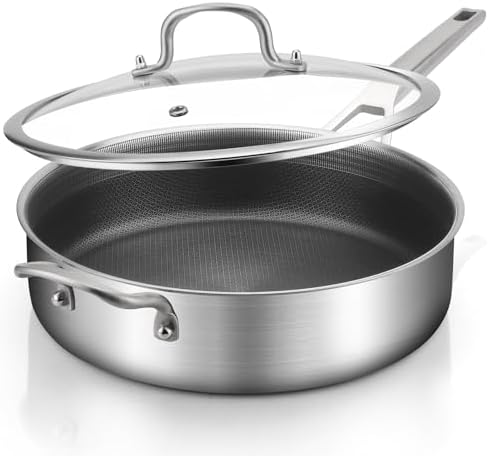IBILI Sauteuse Avec Couvercle Noah 18 Cm - Acier Inoxydable 18/10 Compatible Induction