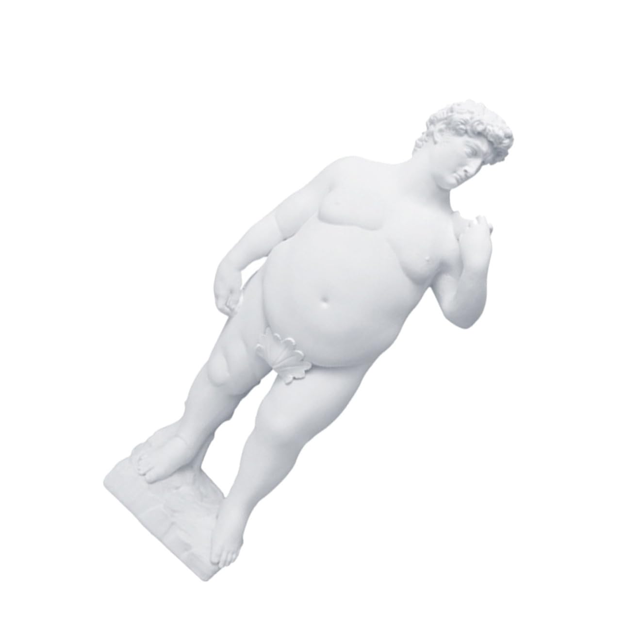 Supvox Fette David Statue aus Kunstharz Große Dekorative Skulptur für Zuhause und Schreibtisch Kreative Wohndeko für Wohnzimmer und Büro