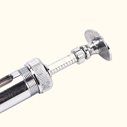 Fencia Stainless Steel Metal Syringe Glass Sampler Lab Glassware (10Ml) With Adjustable Dose For Veterinary Animal Drug Injection #TOP6