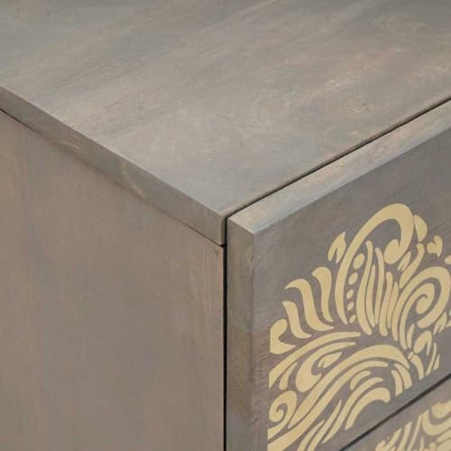 Petite table de chevet peinte à la main au charme unique - 8