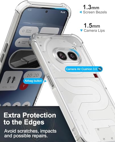 Image of Gorilion Bumper Case Clear Flexible Back Cover for [ Nothing Phone (2A) Plus 5G ] - Transparent