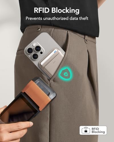 image for ESR for MagSafe Wallet, 5-Card Holder, Magnetic Wallet for iPhone, RFI