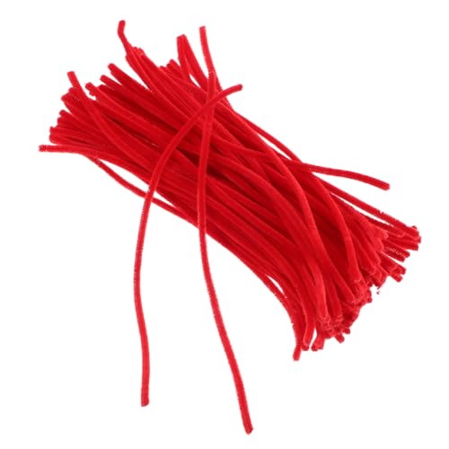 HAPINARY DIY Craft Flowers 100pcs Jumbo Popsicle Sticks Chenille Stems for Boys and Girls Versatile Craft Supplies Twisting Rod