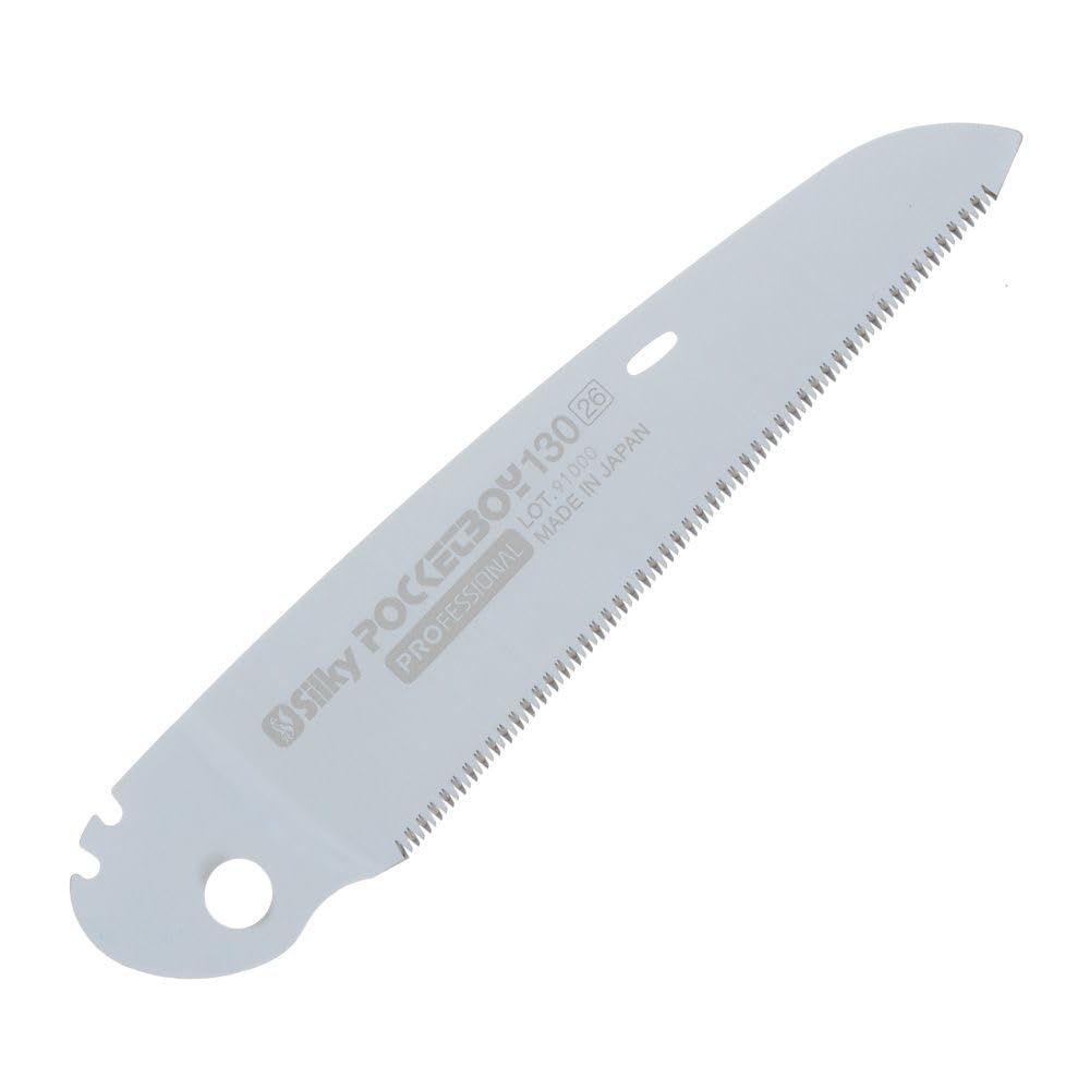 SILKY lama di ricambio Pocketboy 130 mm viola extra fine | dentatura Mirai-Me 22 TPI (26/30 mm) | cromatura dura antiruggine | affilatura conica, denti temprati a impulso | tagli precisi